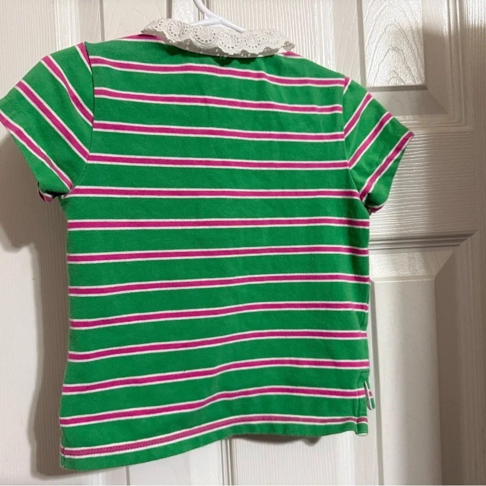 Ralph Lauren Ruffle Lace Collar Polo